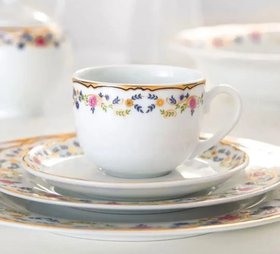 سرویس ۱۲ نفره چینی زرین طرح گلستان آکبند|ظروف سرو و پذیرایی|میبد, |دیوار