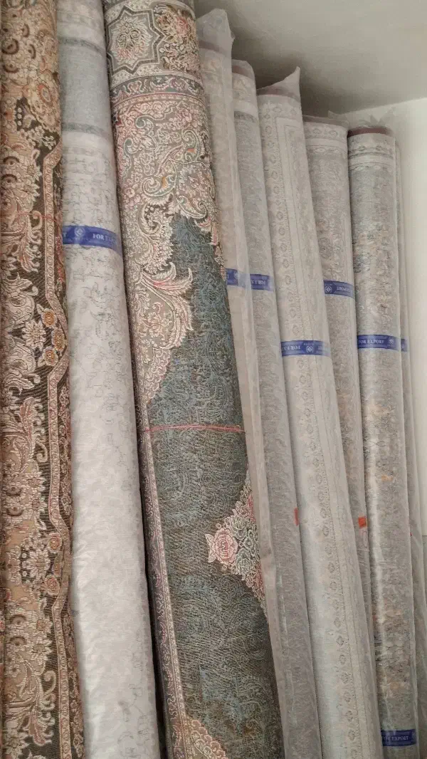 ۳تا فرش آبی یک نقش|فرش|گنبد کاووس, |دیوار