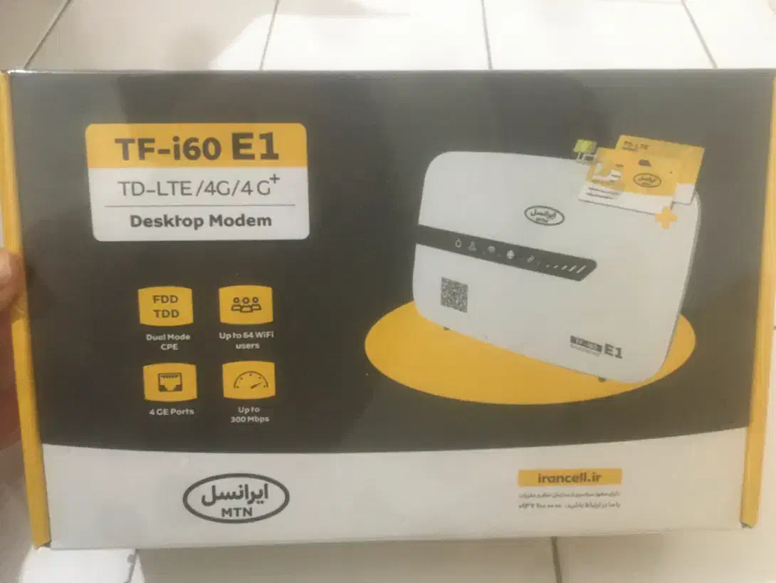 مودم 4.5G ایرانسل مدل TF i60 E1|مودم و تجهیزات شبکه|تهران, امانیه|دیوار