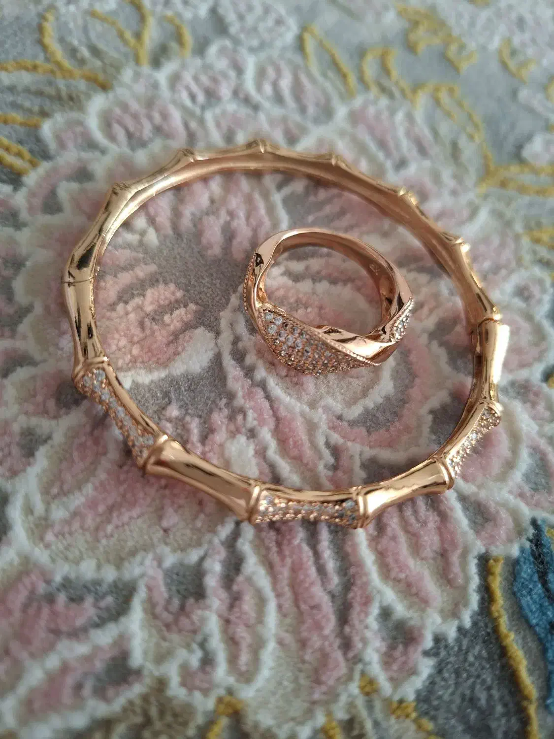 دستبند النگویی و انگشتر ژوپینگ|بدلیجات|همدان, |دیوار