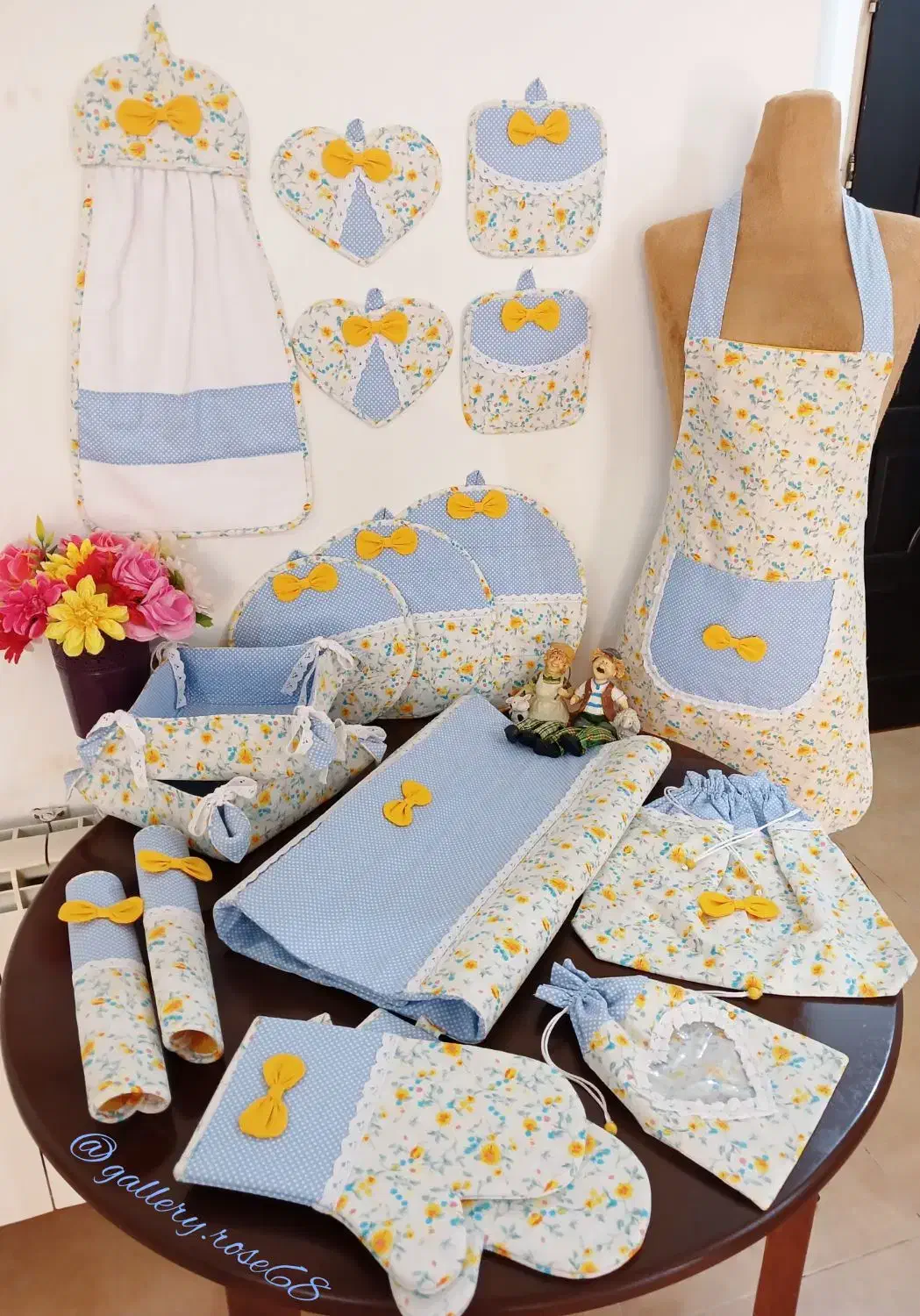 سرویس آشپزخانه پارچه ای|سفره، حوله، دستمال آشپزخانه|رشت, رودباری|دیوار