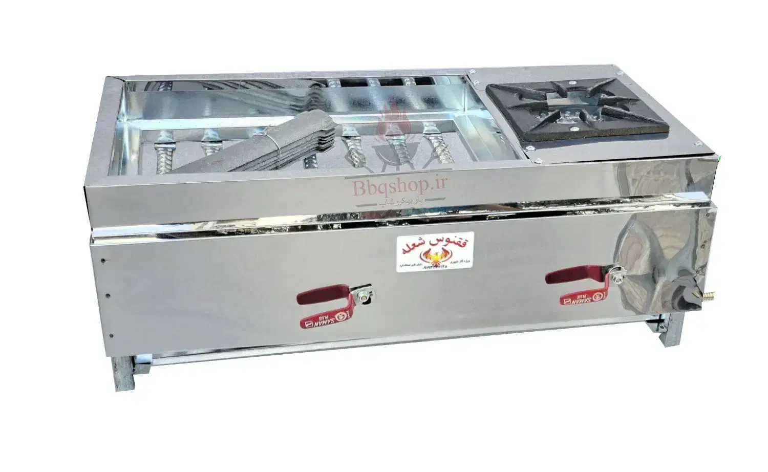 کبابپز گازی پلوپزدار 70سانتی استیل باربیکیو پایه|اجاق گاز و لوازم برقی پختوپز|تهران, تهرانپارس شرقی|دیوار