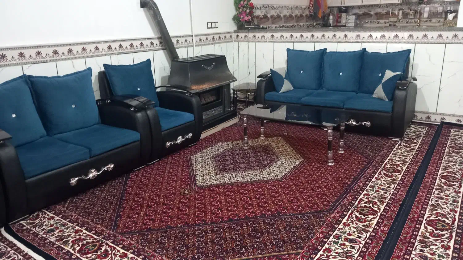 مبل سالم ۷ نفره|مبلمان خانگی و میز عسلی|کبودرآهنگ, |دیوار