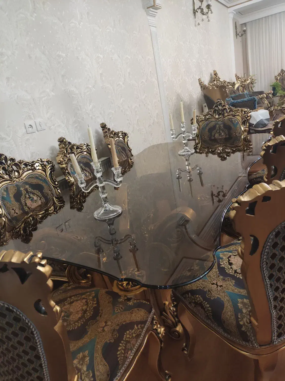 سرویس کامل مبلمان استیل چوب راش|مبلمان خانگی و میز عسلی|زنجان, |دیوار