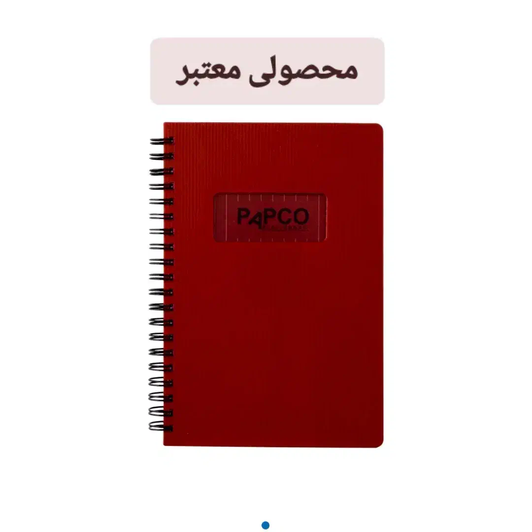 دفترچه دو خط متالیک زبان انگلیسی Papco|لوازم التحریر|قم, نیروگاه|دیوار