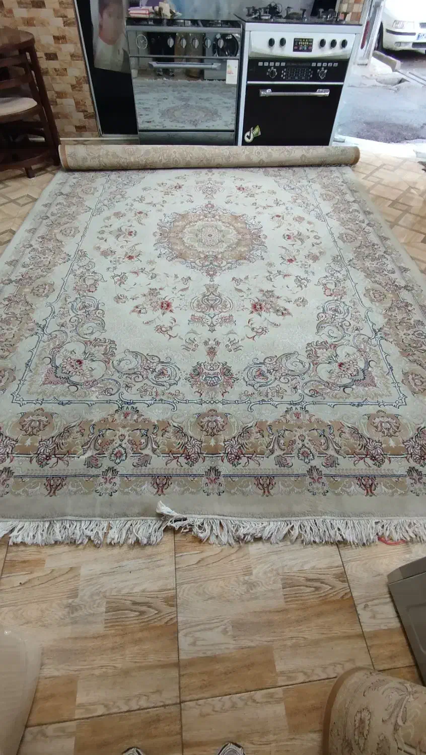 یک جفت فرش ۹ متری ۷۰۰ شانه ضخیم نونو|فرش|کرج, شهرک نهال و بذر|دیوار
