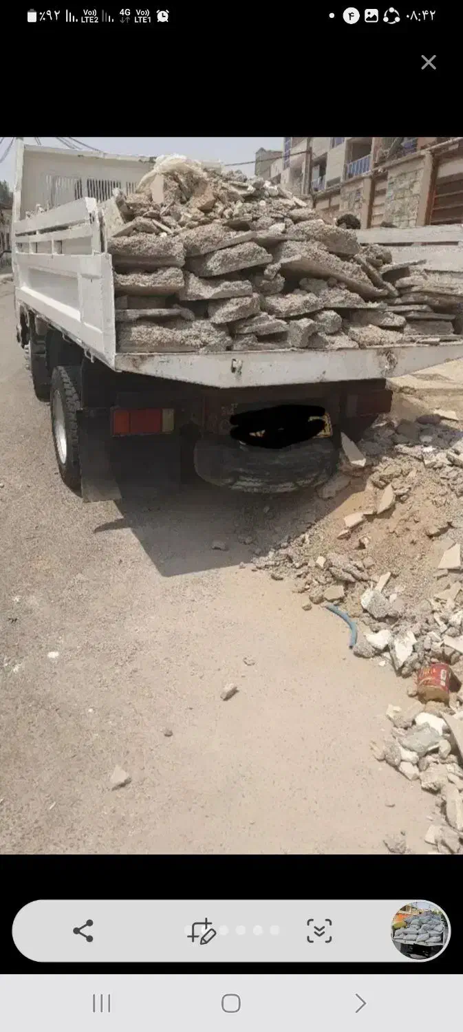 حمل نخاله وپخش مصالح ساختمانی شبانه روزی|خدمات حمل و نقل|اهواز, شهرک رزمندگان|دیوار