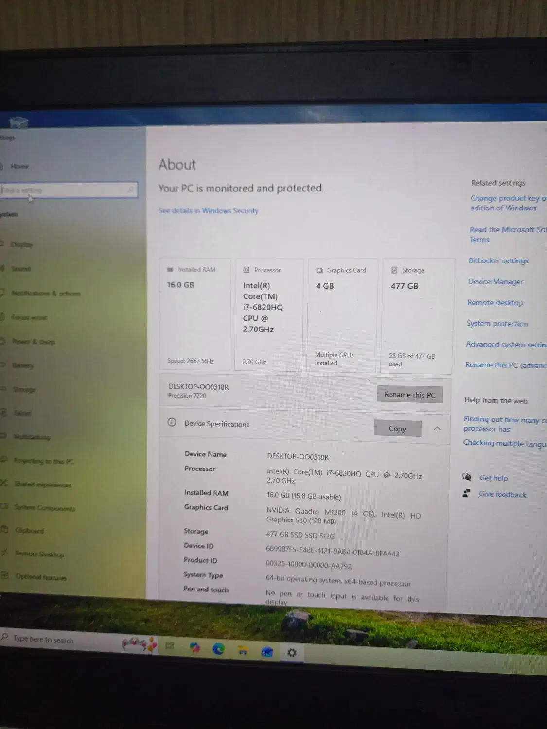 لپتاپ Dell گرافیکدار ۴گیگ|رایانه همراه|اهواز, کوی جانبازان(دانش)|دیوار