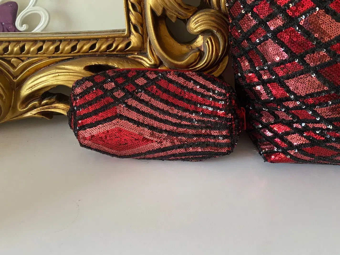 کیف مجلسی پولکی همراه کیف آرایش|کیف، کفش، کمربند|اندیشه, اندیشه فاز ۱|دیوار