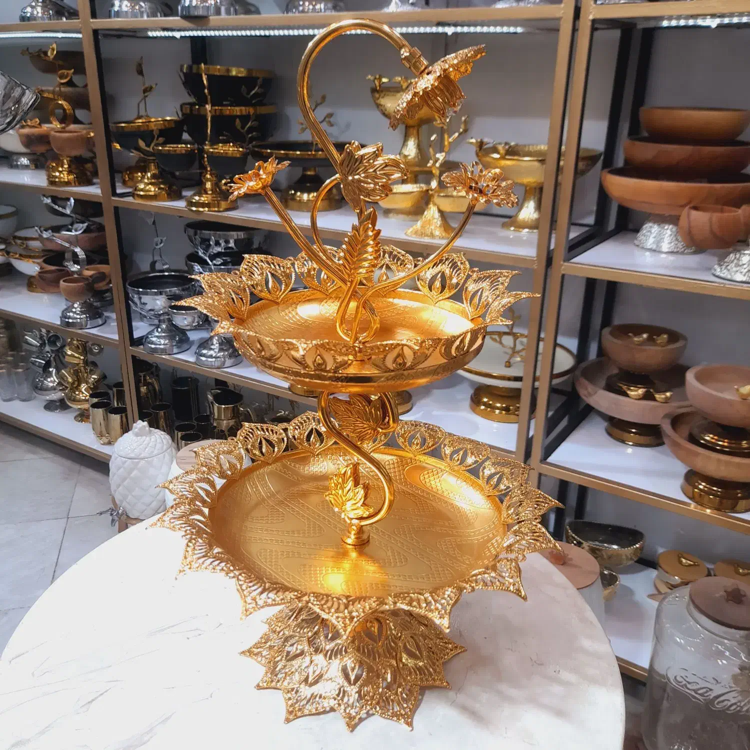 ۴ تیکه ظروف روکش مسی طرح اماراتی(جدید)|ظروف سرو و پذیرایی|مشهد, دانش|دیوار