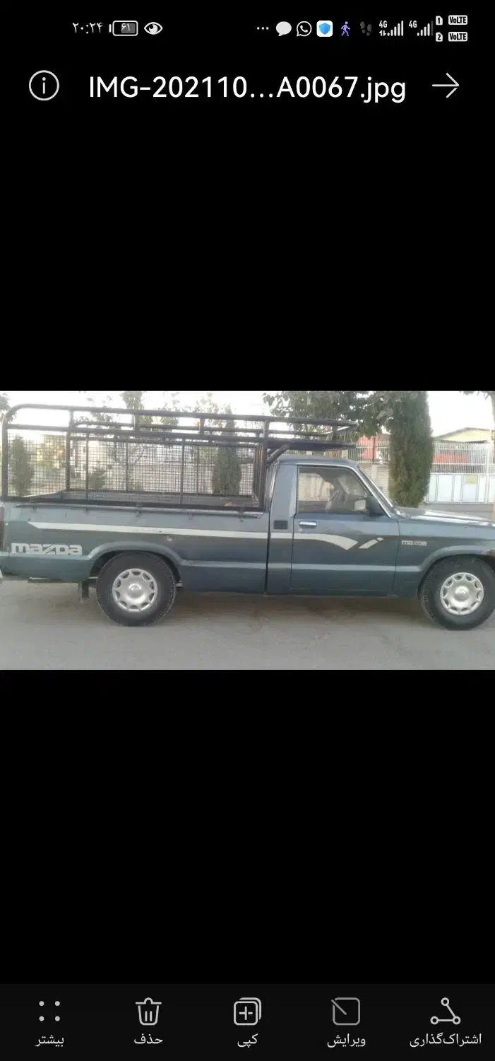 اجاره وانت مزدا|خودرو اجاره‌ای|شیراز, شهرک سراج‎|دیوار