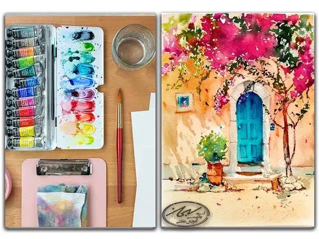 آموزش نقاشی با آبرنگ با قیمتی استثنایی|خدمات آموزشی|کرج, گلشهر|دیوار