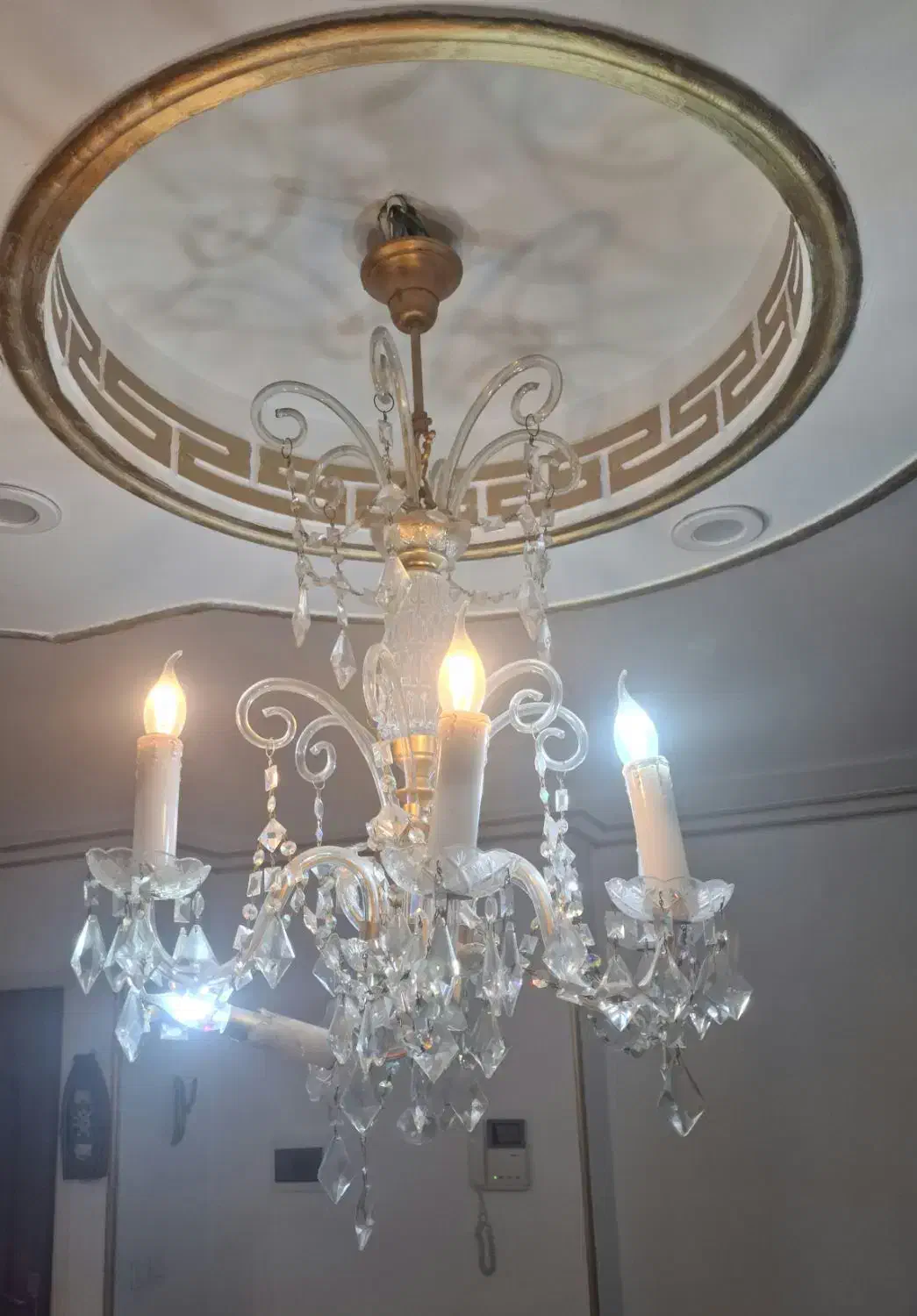 لوستر کریستالی ۶ و ۴ شاخه|لوستر و چراغ آویز|تهران, خرمشهر|دیوار