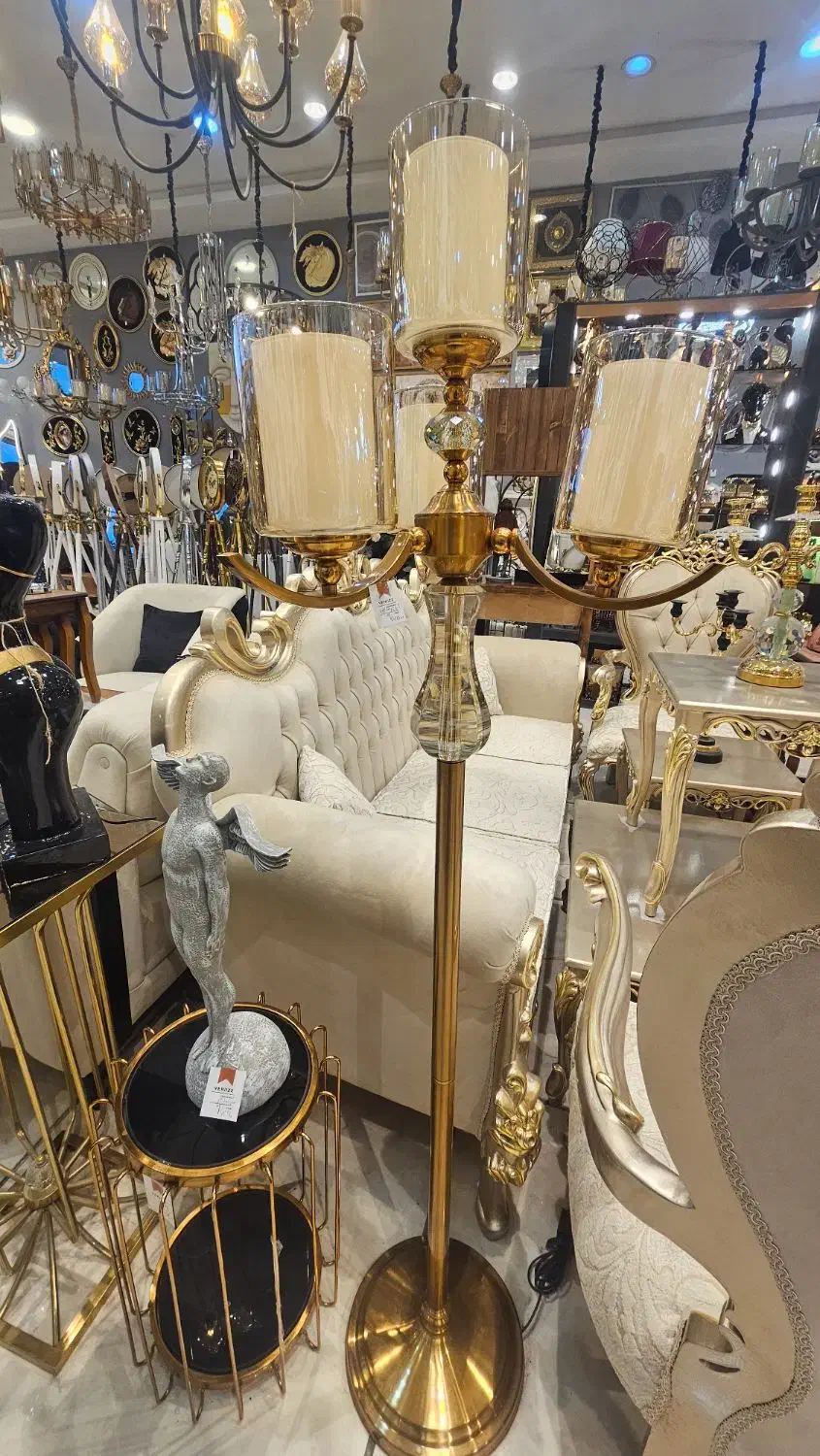 آباژور لوستر کنار سالنی 4 شعله|چراغ خواب و آباژور|مشهد, توس (بلوار توس)|دیوار