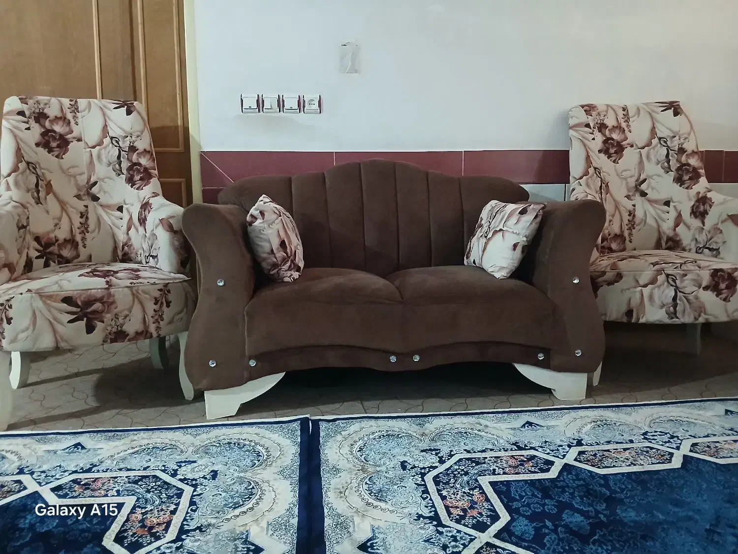 مبل ۷ نفره همراه ۳ تا عسلی|مبلمان خانگی و میز عسلی|اسدآباد, |دیوار