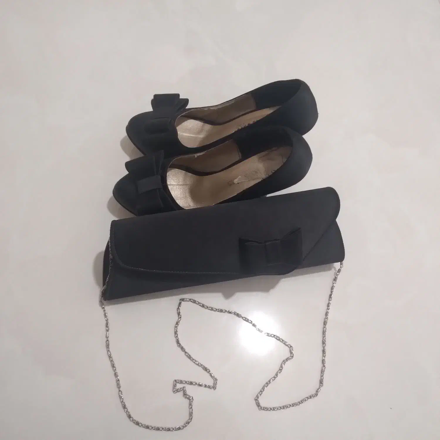 کیف و کفش مجلسی پاپیونی|کیف، کفش، کمربند|آبیک, |دیوار