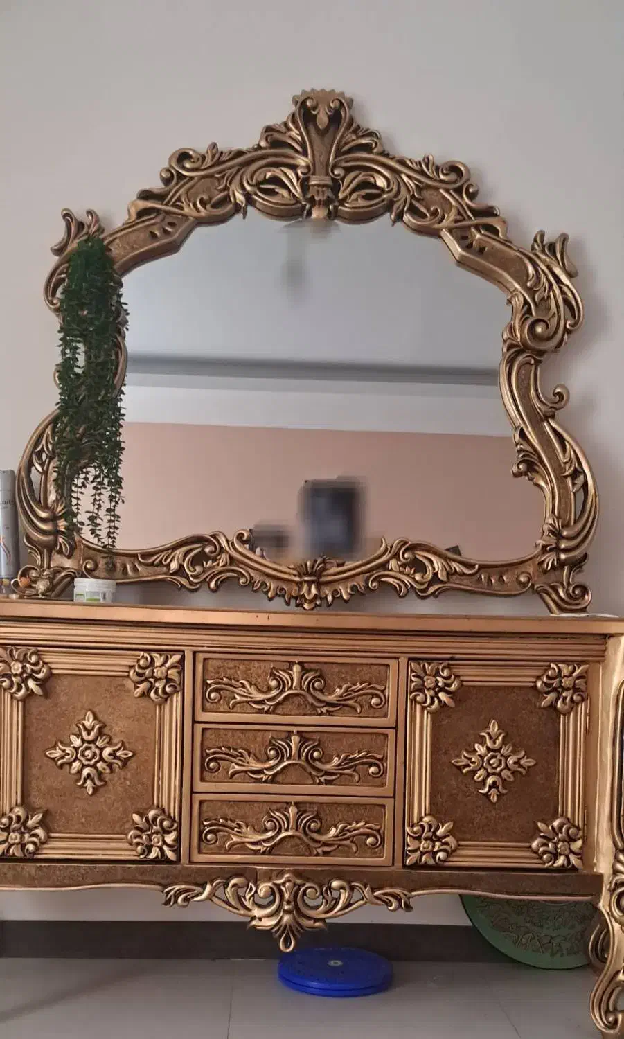 کنسول وآینه بزرگ و تخت خواب کودک ونوجوان|بوفه، ویترین، کنسول|تهران, کوهک|دیوار
