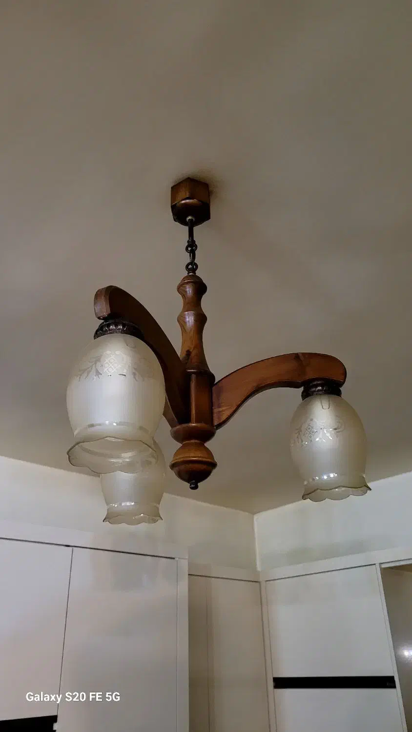 ۴عددلوستر ۸شاخه چوبی|لوستر و چراغ آویز|تبریز, |دیوار