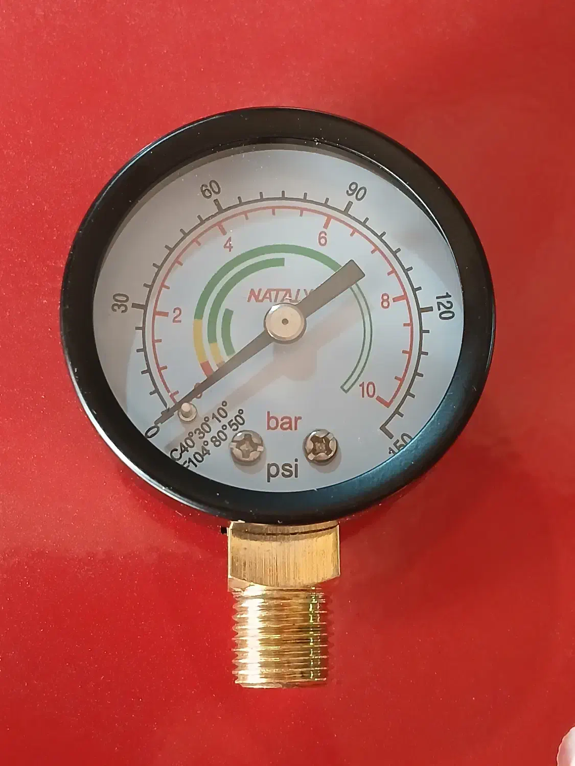 گیج باد ، درجه باد 1/4  10 بار ، 150 PSI|ماشین‌آلات صنعتی|نسیم‌شهر, |دیوار