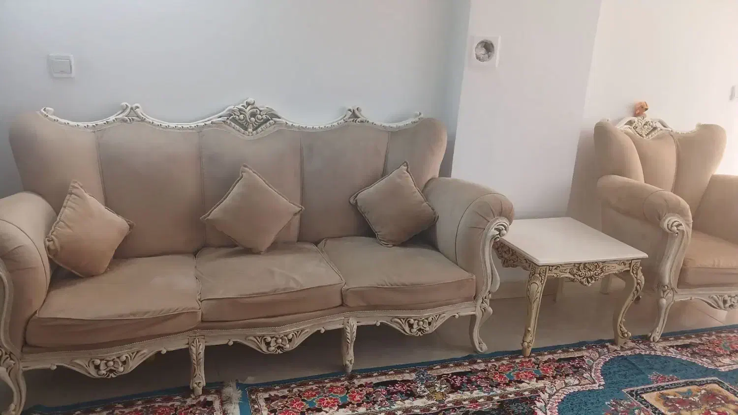 مبل ۹ نفره سلطنتی راحتی|مبلمان خانگی و میز عسلی|بهارستان, |دیوار