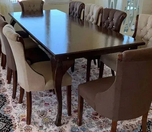 میز ناهار خوری چوبی|میز و صندلی غذاخوری|شاهین‌شهر, گرگاب|دیوار