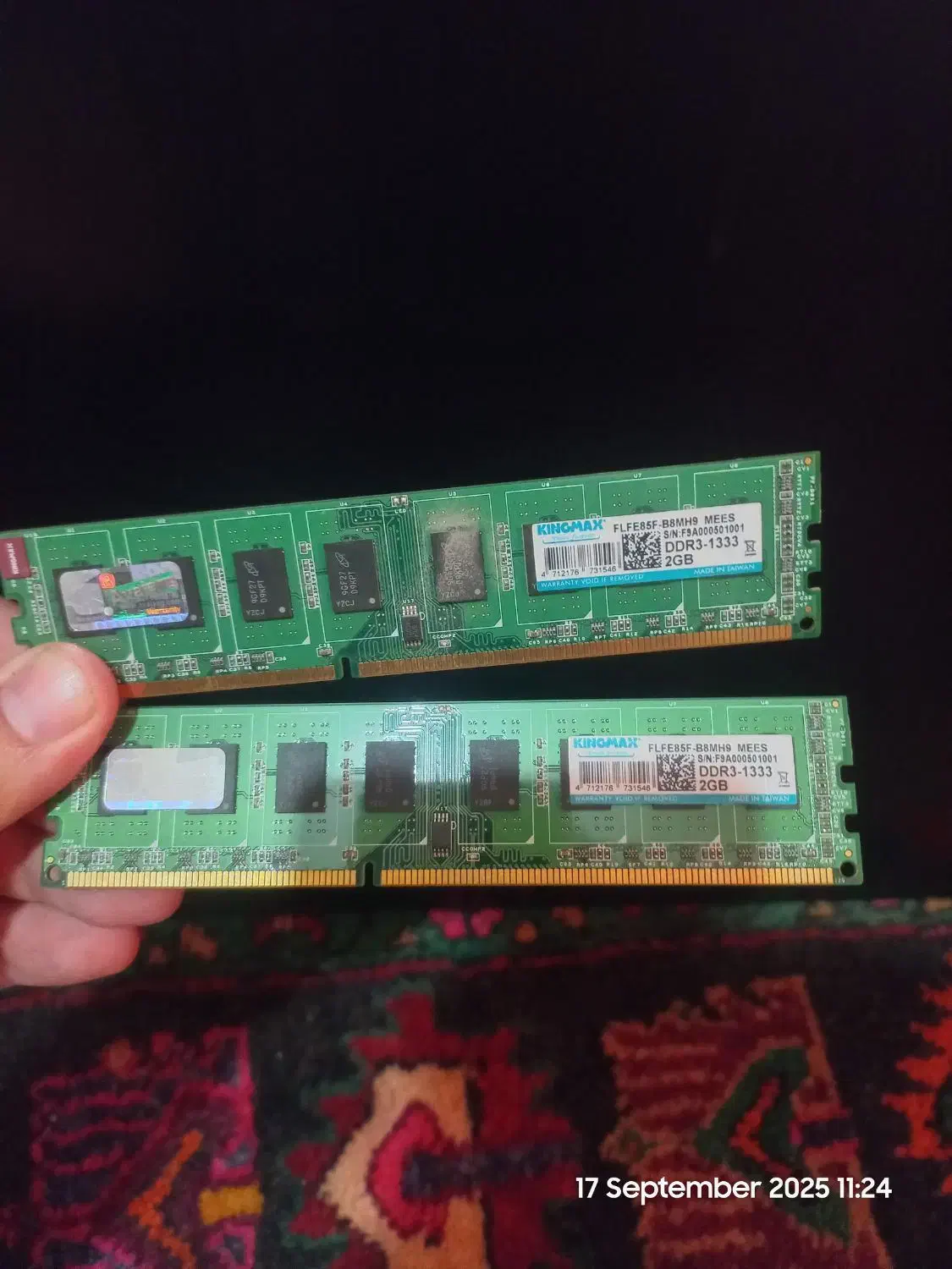 ۲عدد رم ۲گیگ Ddr3 کینگ مکس|قطعات و لوازم جانبی رایانه|تهران, دروازه شمیران|دیوار