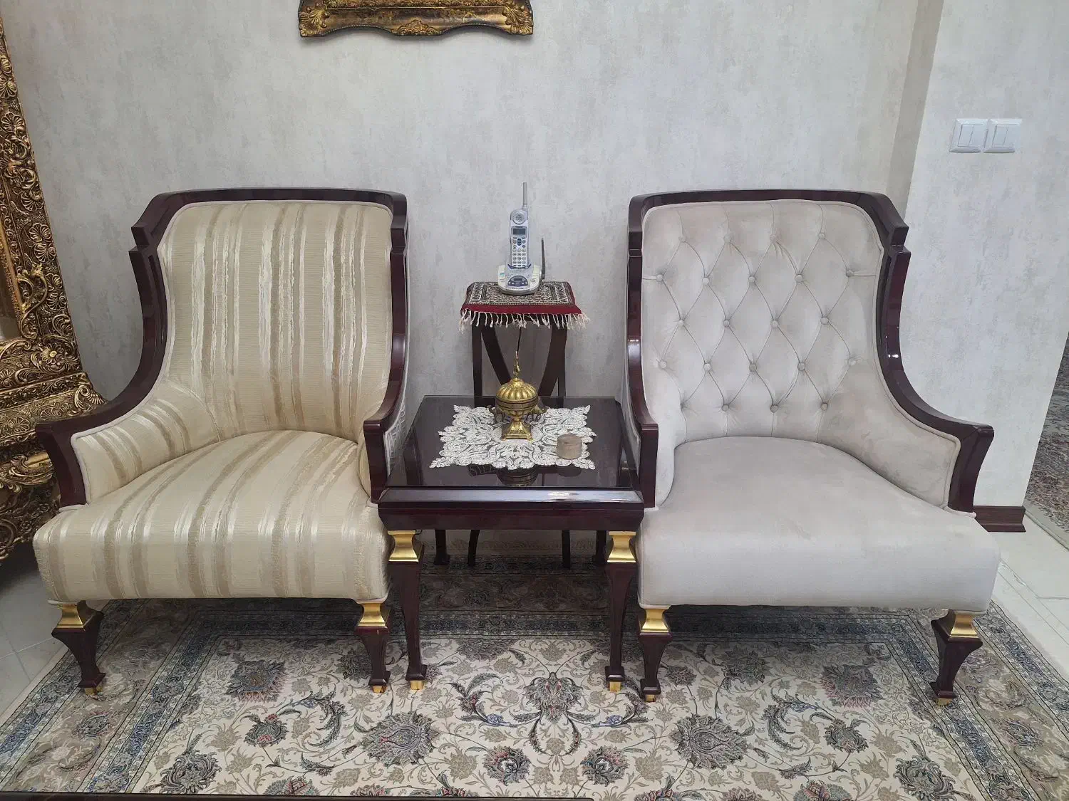 مبلمان ۷ نفره با میز جلو مبلی ۳ تایی|مبلمان خانگی و میز عسلی|قم, باجک یک|دیوار