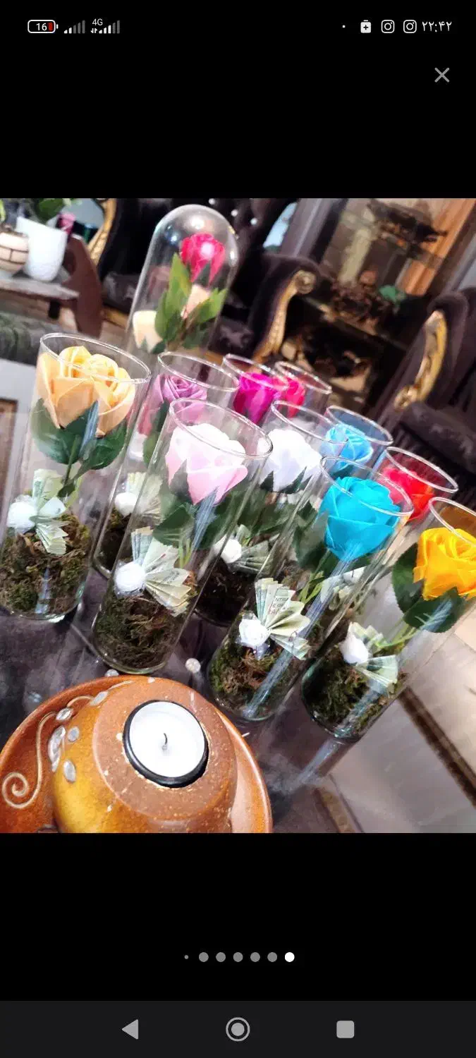 باکس پول.باکس گل.گل شیشه ای.رزجاودان. باکس عروسکی|گل مصنوعی|رشت, اسماعیل آباد|دیوار