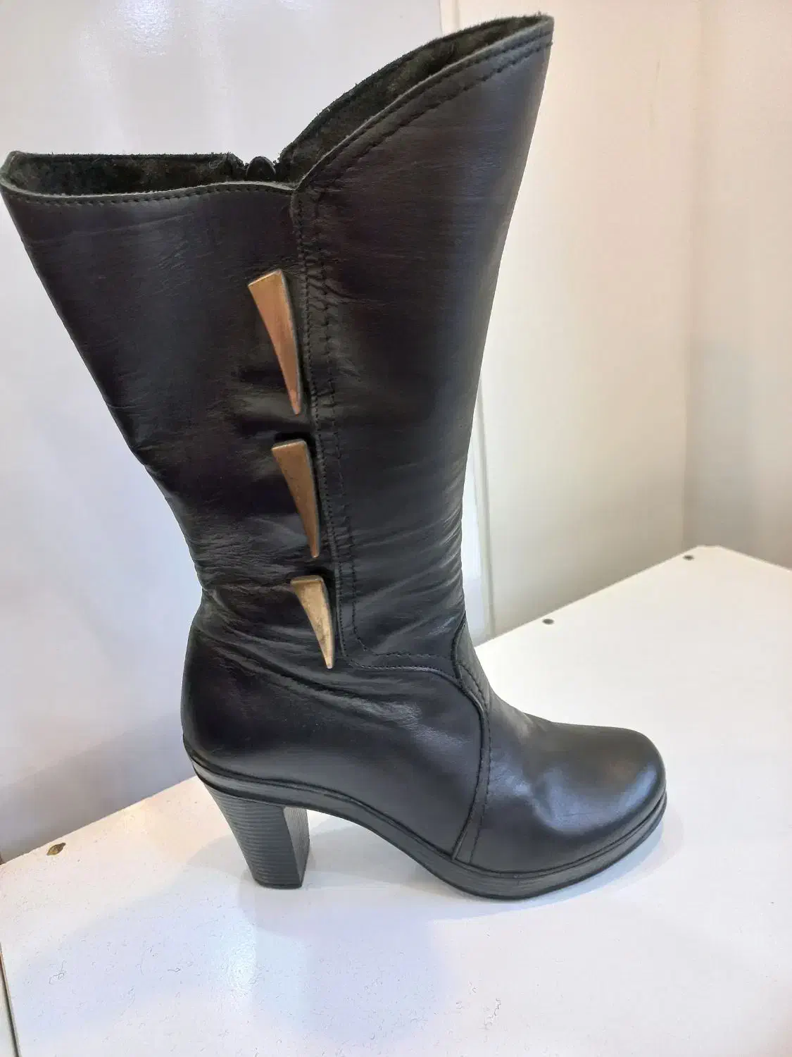 چکمه بلند سایز ۳۸  نو نو  مال برند چرم یاسه|کیف، کفش، کمربند|رشت, جهاد|دیوار