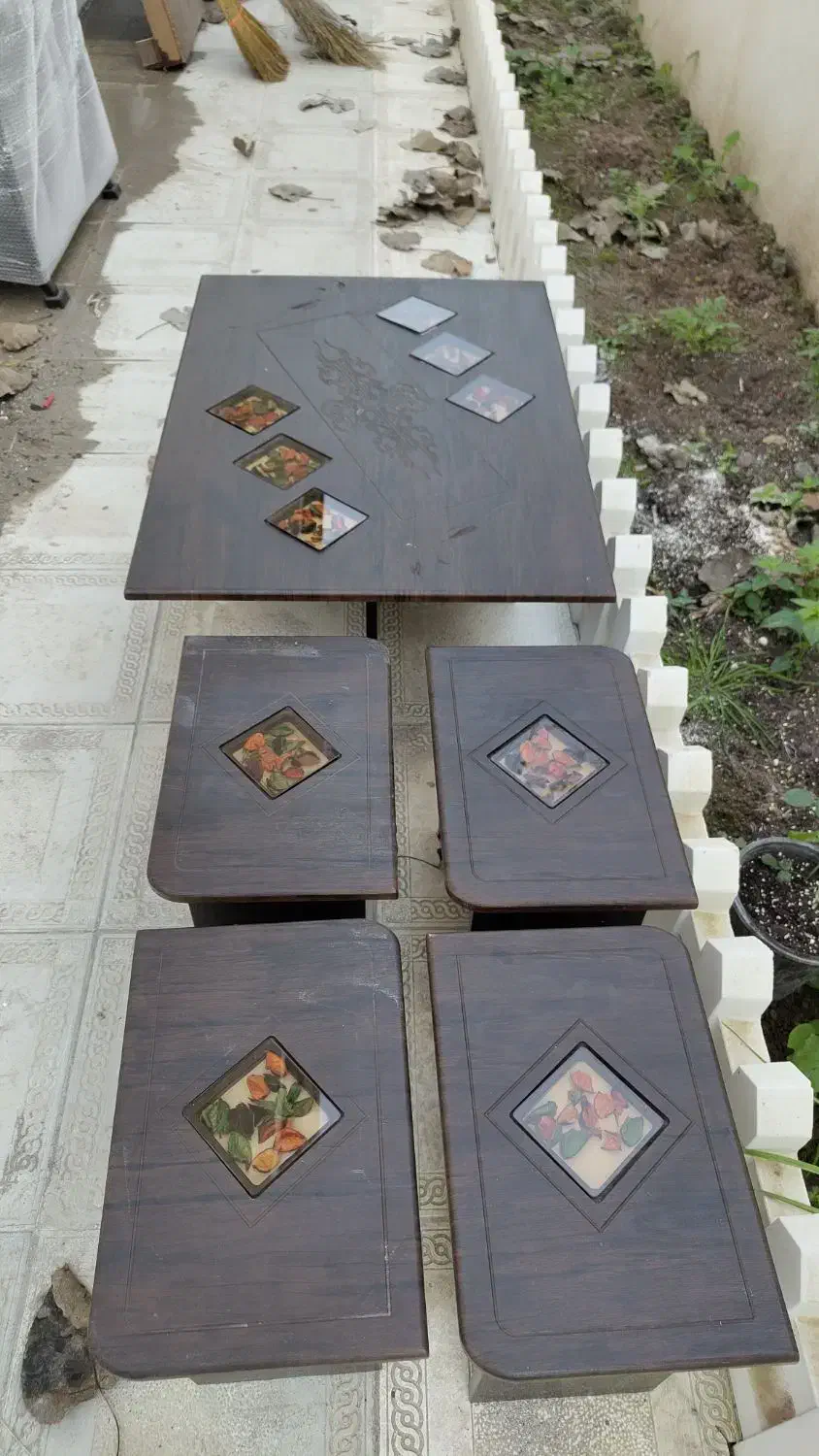 میز عسلی|مبلمان خانگی و میز عسلی|لشت نشا, |دیوار