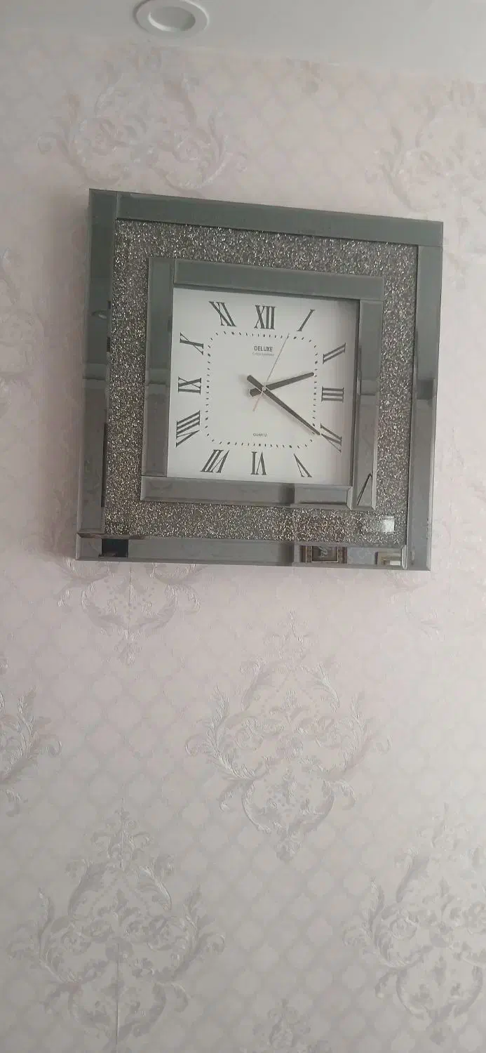 ساعت دیواری نقره ای|ساعت دیواری و تزئینی|پرند, فاز ۶|دیوار