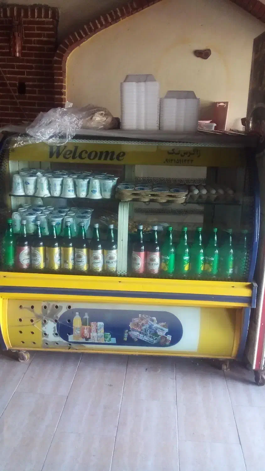 یخچال ویترینی شیشه خم|یخچال و فریزر|مشگین شهر, |دیوار