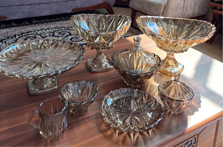 سرویس پذیرایی بلور|ظروف سرو و پذیرایی|شیراز, تندگویان|دیوار