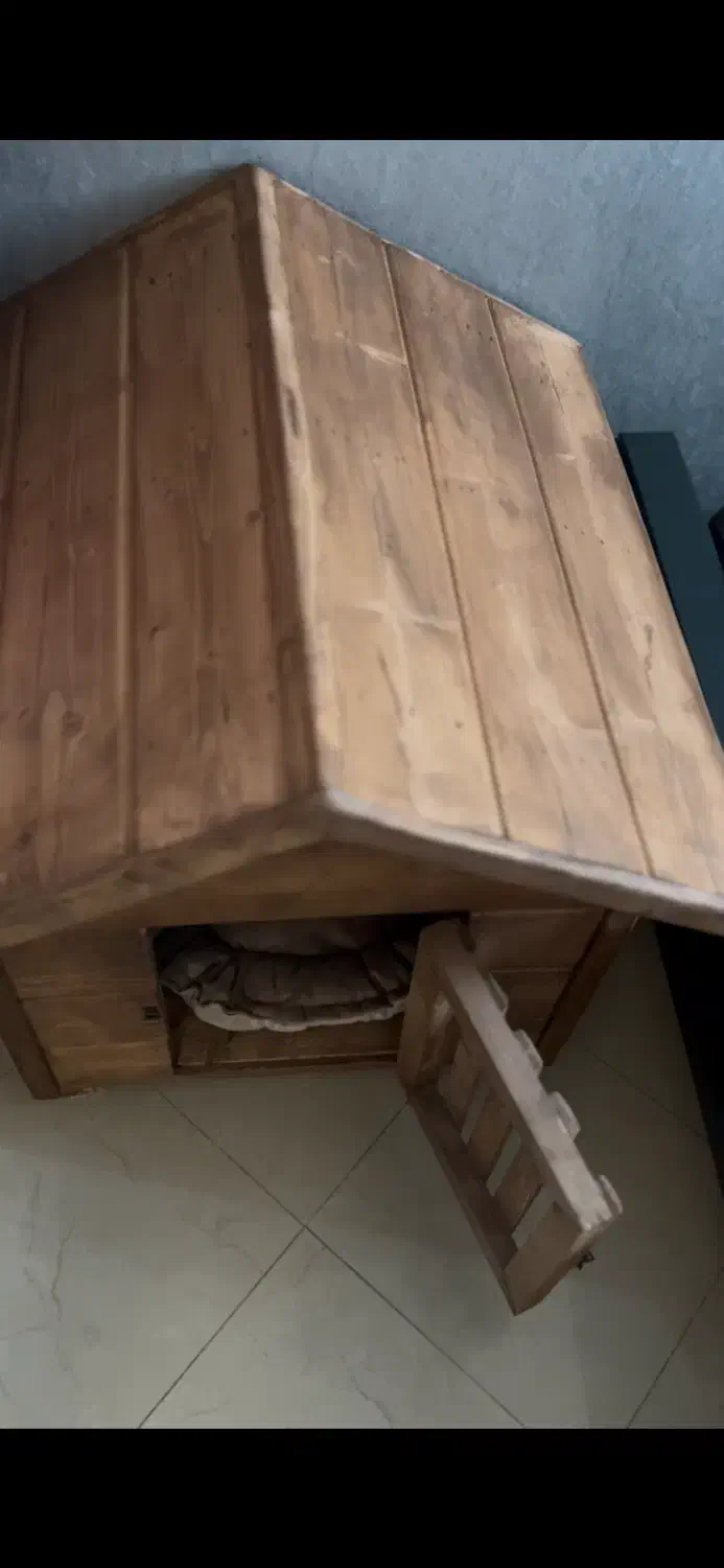 کلبه چوبی سگ  با جای خواب|لوازم جانبی حیوانات|تهران, قیطریه|دیوار