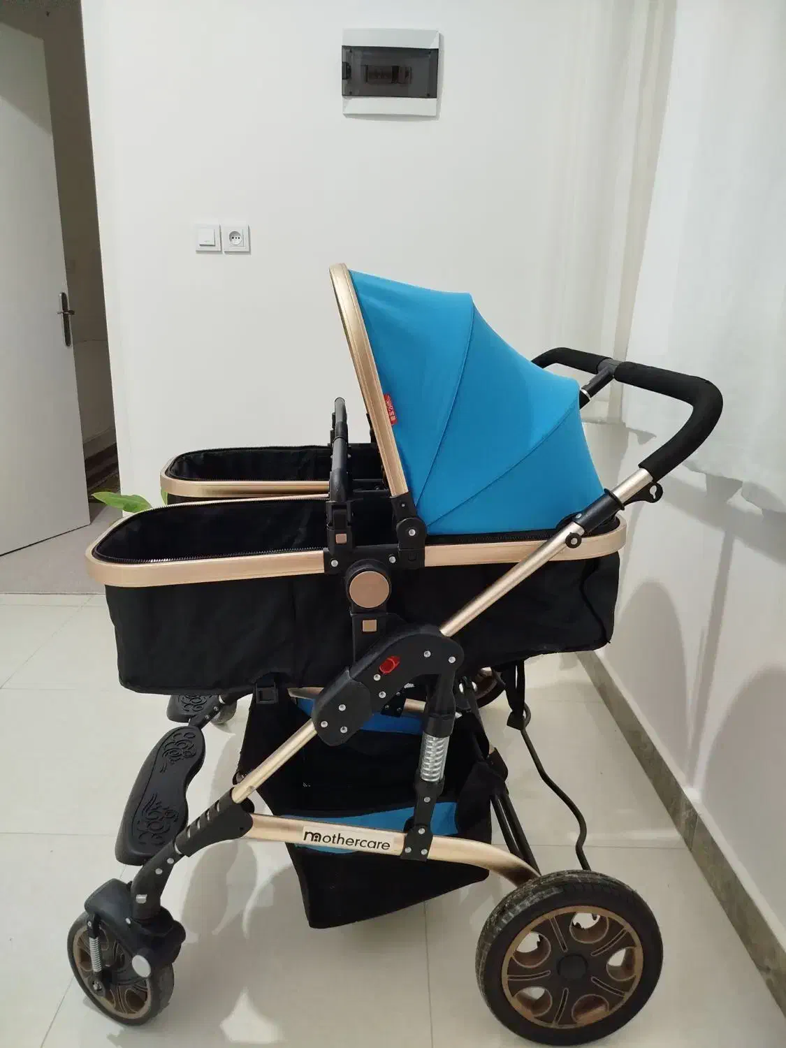 کالسکه دوقلو mothercare در حد نو|کالسکه و لوازم جانبی|ساری, |دیوار