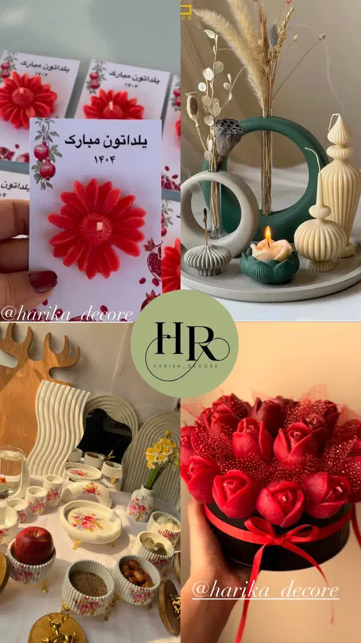 تولیدکننده شمع و دکوری|صنایع دستی و سایر لوازم تزئینی|تهران, خلیج فارس|دیوار