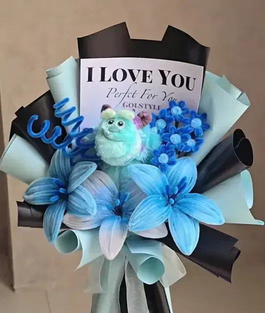 دسته گل ماندگار مناسب انواع مراسم ها و تولد|گل مصنوعی|خرم‌آباد, |دیوار