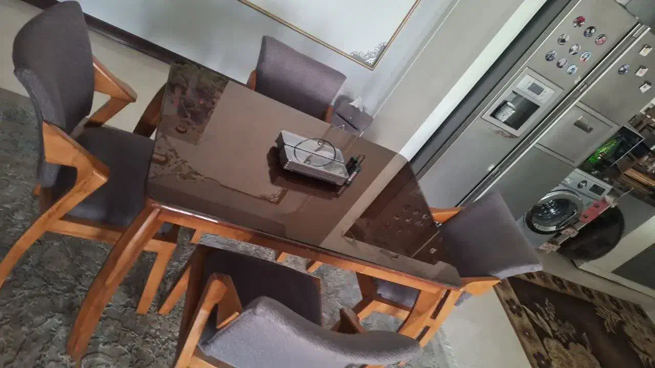 باسلام می ناهارخوری چوب راش|میز و صندلی غذاخوری|مشهد, گلشور|دیوار