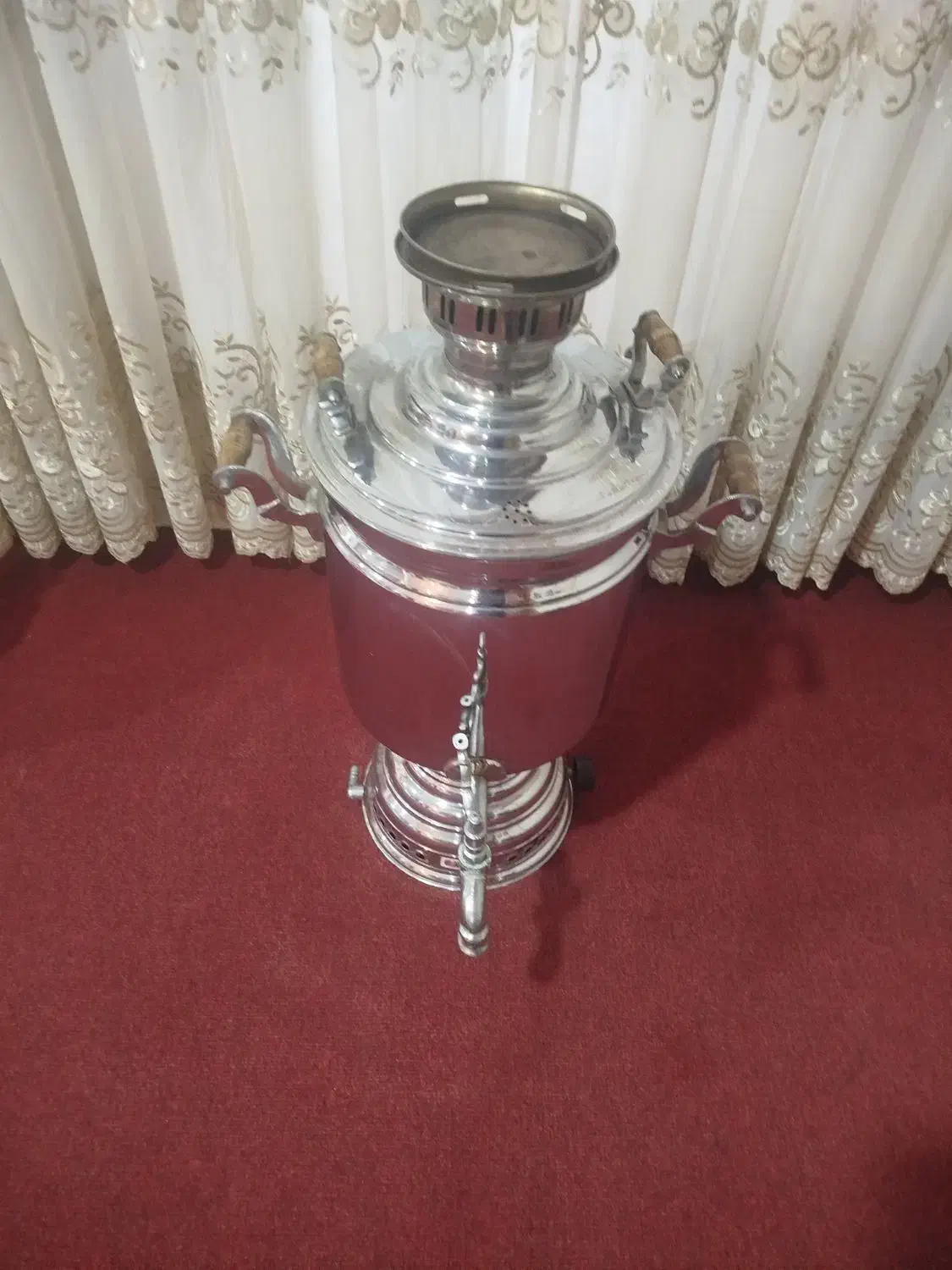 سماور بزرگ گازی|سماور، چای‌ساز، قهوه‌ساز|میانه, |دیوار