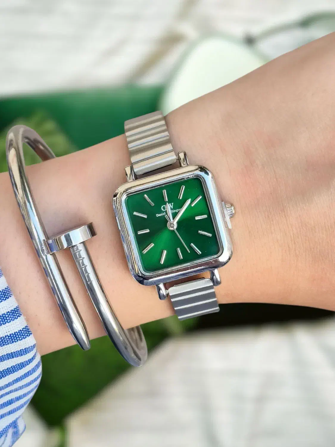 ساعت زنانه مربعی دنیل ولینگتون DW (هدیه روز زن)|ساعت|تبریز, |دیوار