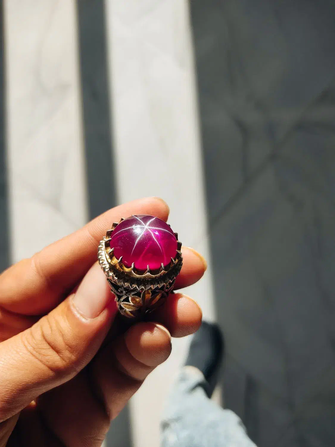 انگشتر نقره یاقوت استار فوق کلکسیونی رکاب علیخانی|جواهرات|اردبیل, |دیوار