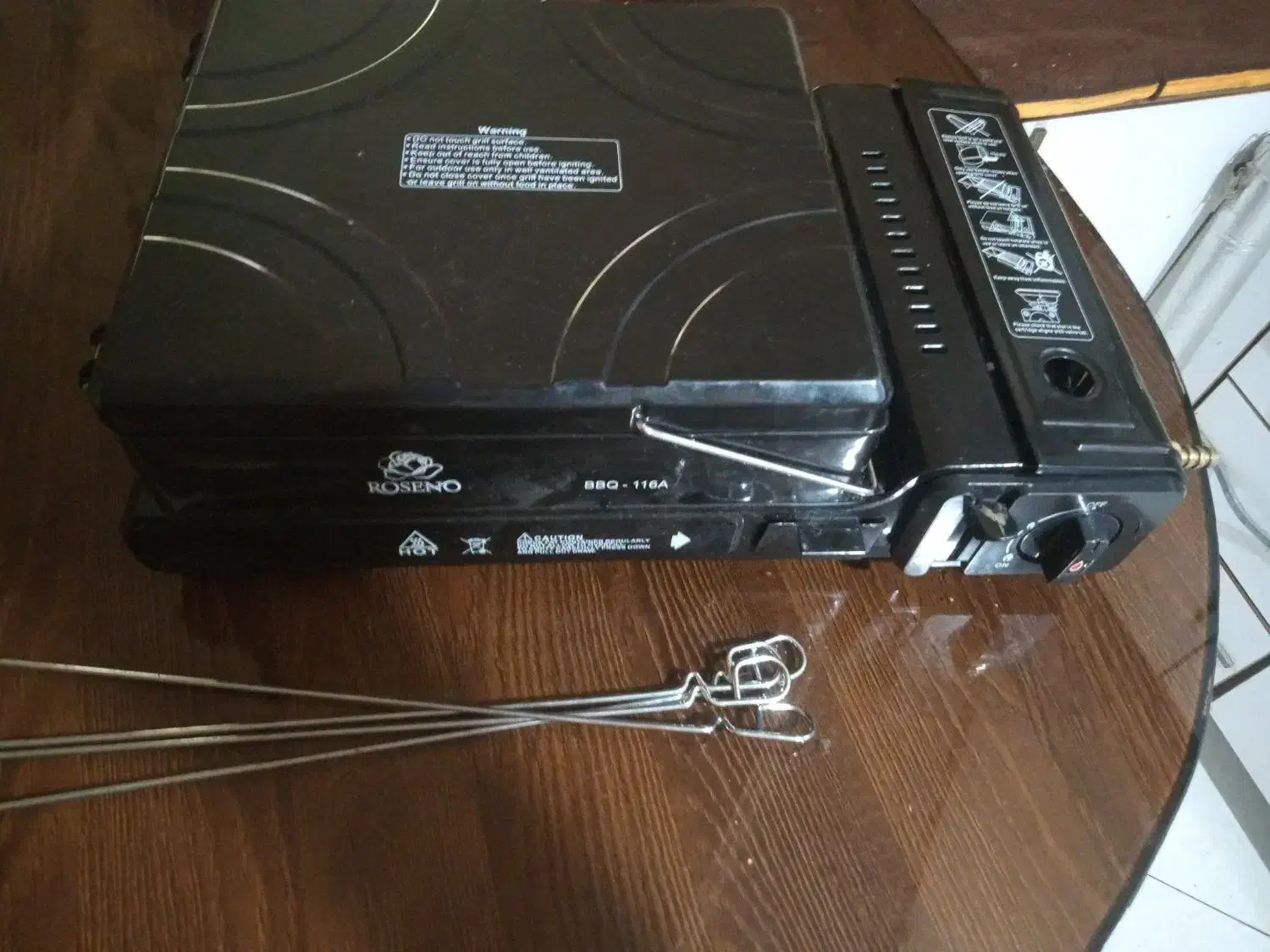 کباب پز مسافرتی دوگانه سوز کره ای|اجاق گاز و لوازم برقی پخت‌وپز|رشت, دیلمان|دیوار