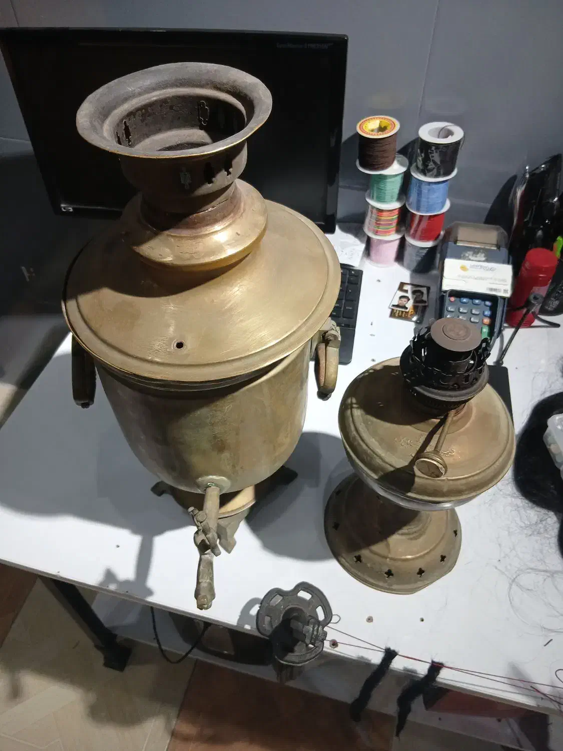 چراغ و سماور زغالی عتیقه|کلکسیون اشیاء عتیقه|سبزوار, کوی گلستان|دیوار