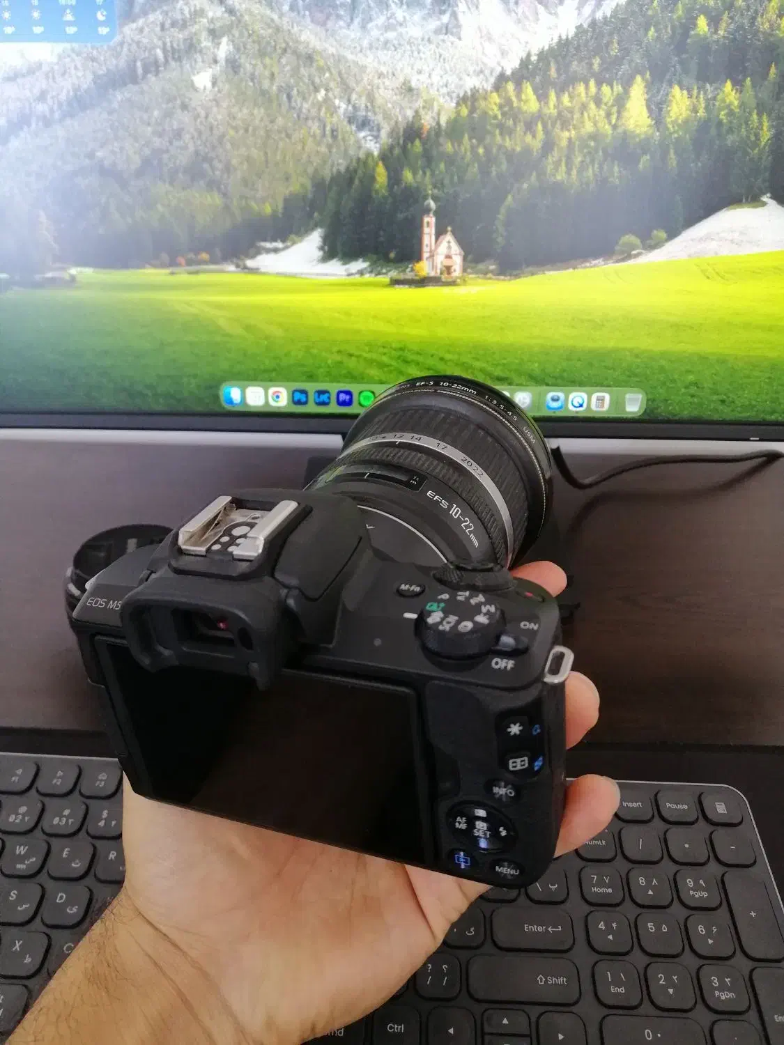 کنون m50 مارک 2 با لنز 10-22 و 50 f1.4|دوربین عکاسی و فیلم‌برداری|شیراز, ابیوردی|دیوار