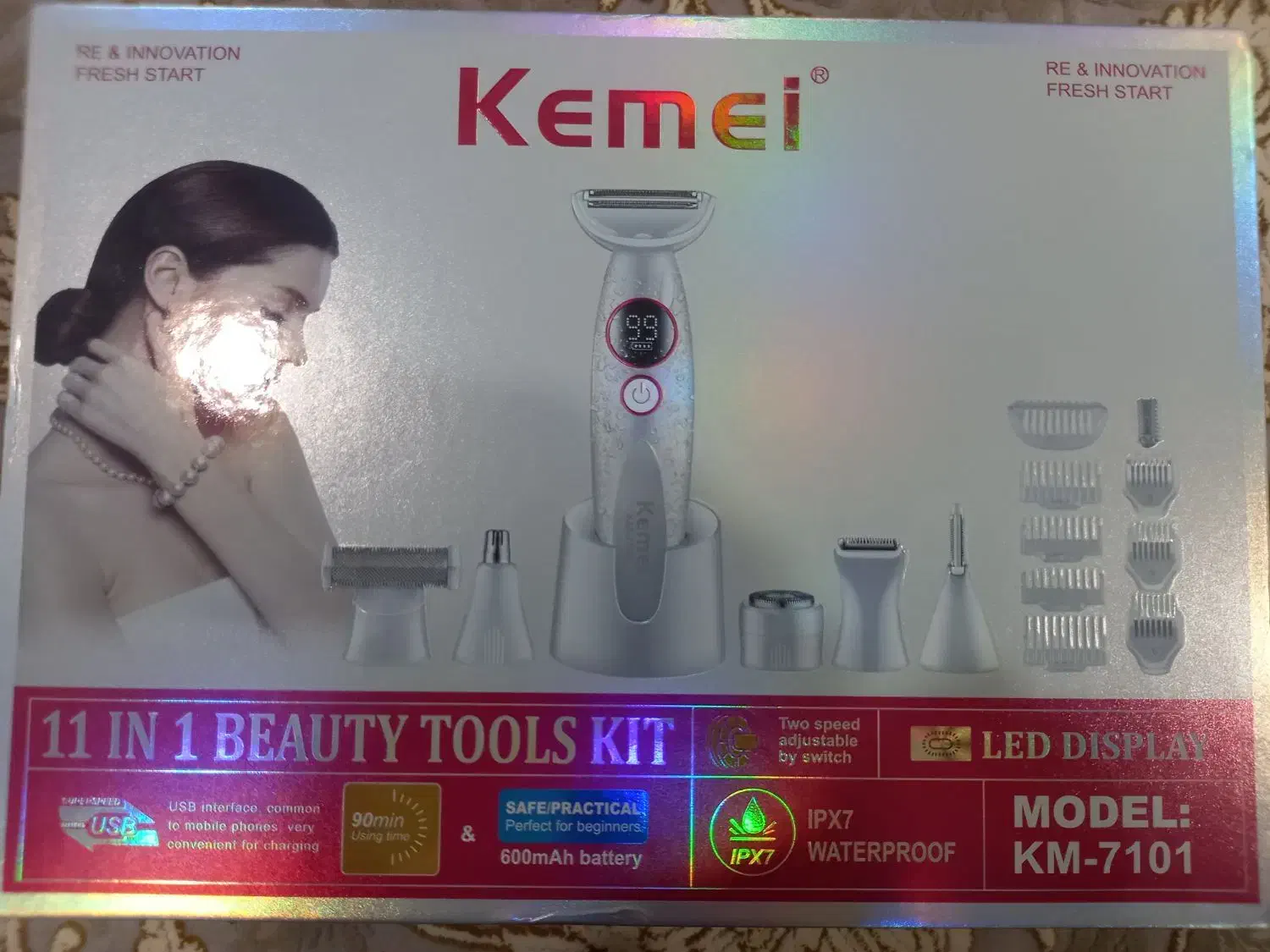 ست اصلاح زنانه ۱۱ کاره کیمی مدل KM-7101|آرایشی، بهداشتی، درمانی|سراوان, |دیوار