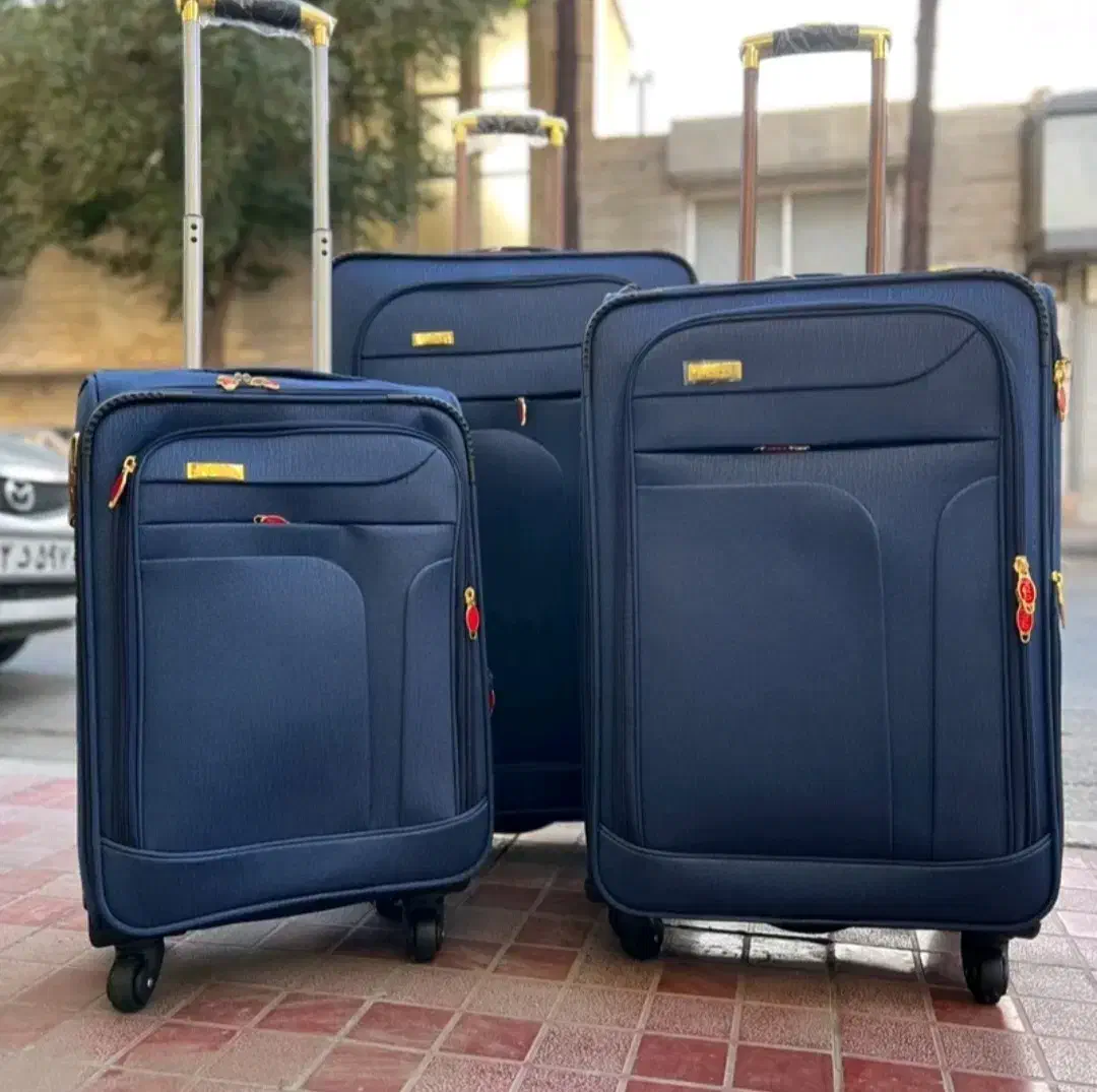 چمدان چهار چرخ دوبل پارچه برزنت ترک اصل|کیف، کفش، کمربند|کرج, کرج نو|دیوار