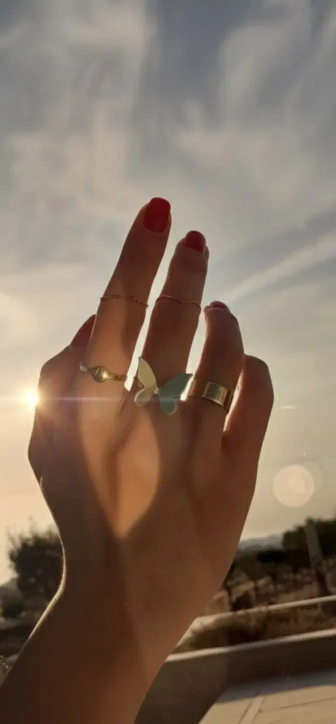 انگشتر دستساز دخترونه برنجی|جواهرات|نیشابور, دارایی|دیوار