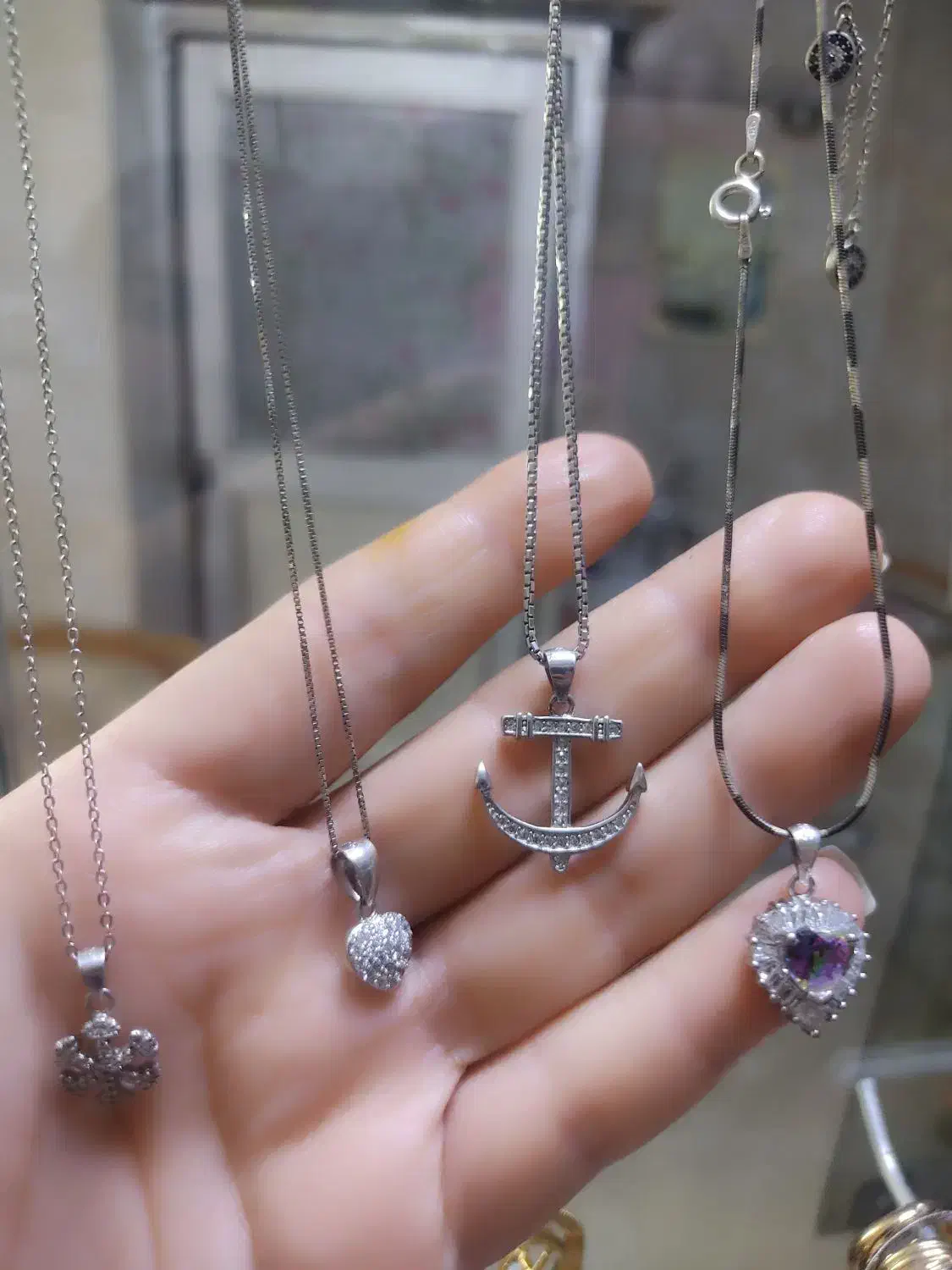 گردنبند نقره|جواهرات|کرج, کلاک نو|دیوار