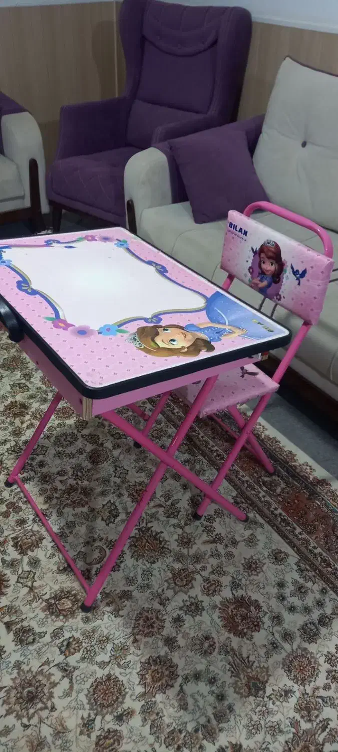 میز و صندلی تحریر تاشو، جک دار|میز تحریر و کامپیوتر|سنندج, |دیوار