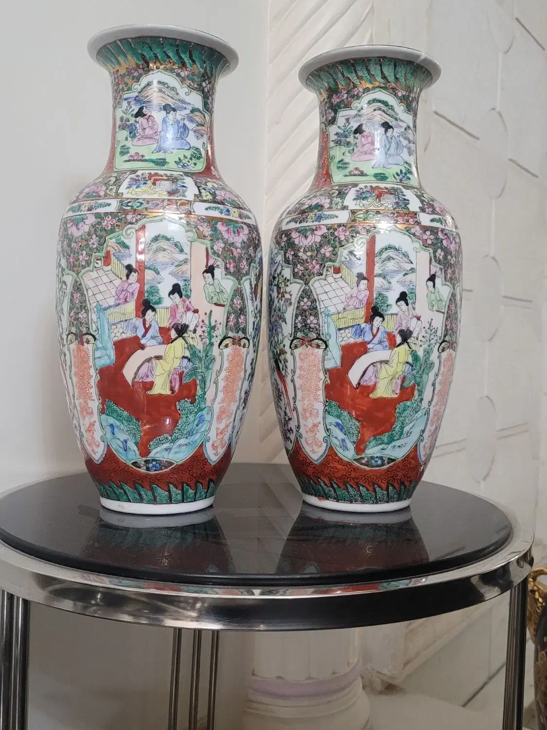 گلدان سورمه ای و گل مرغی|صنایع دستی و سایر لوازم تزئینی|شیراز, شهرک بهشتی|دیوار